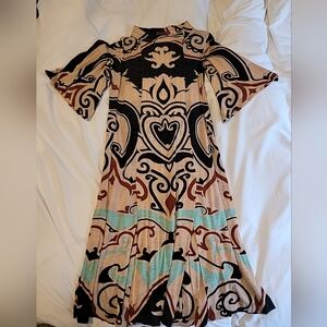 Missoni Patterned Midi Dress w/ 3/4 sleeves -size M